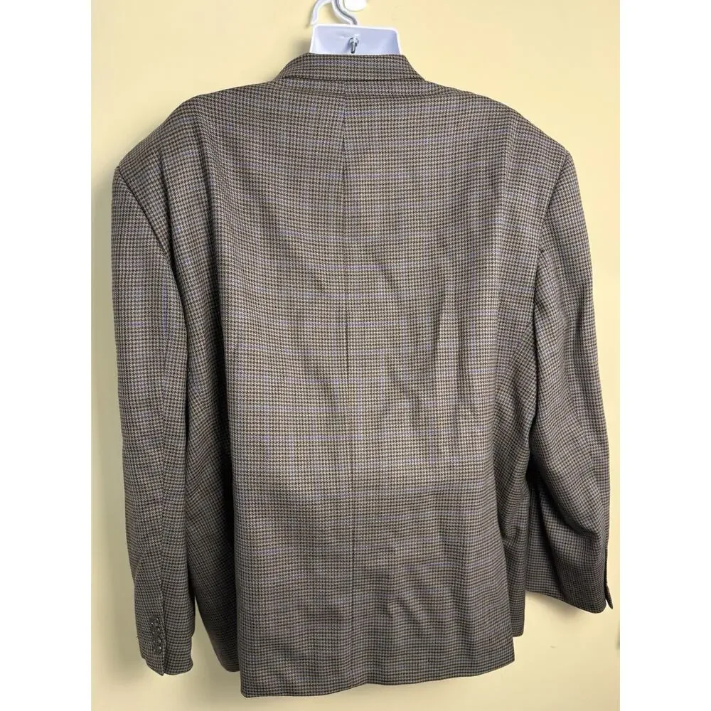 Haines & Bonner London Men's 58R New Wool Houndstooth Sport Coat Jacket Heritage